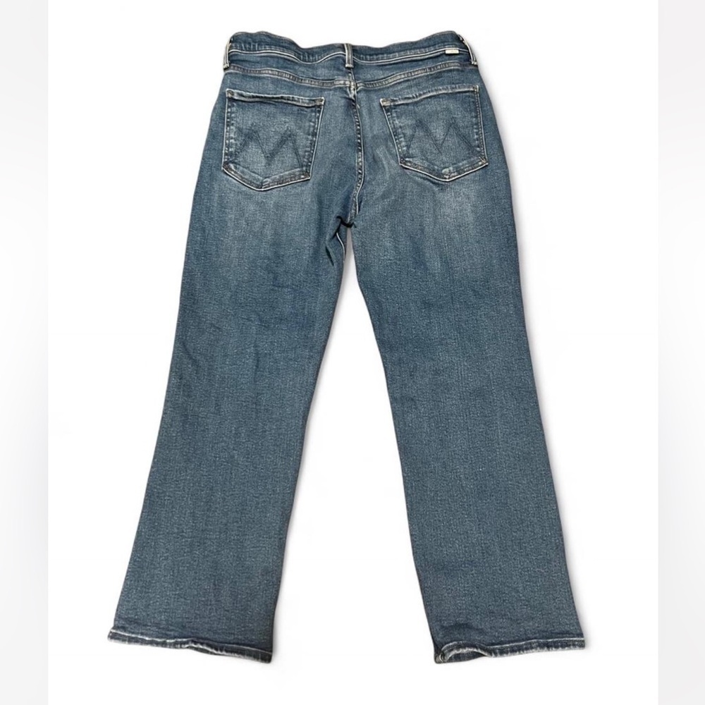 MOTHER The Tripper Ankle Work Hard Play Hard Light Blue Jeans Size 33 - Picture 6 of 12